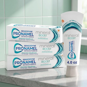 Sensodyne Pronamel Mineral Boost Enamel <b>Toothpaste</b> Peppermint <b>Flavor</b> Foam Sensitive Teeth Use Home Pack of 3 4 Ounces Adult - Product Image 3