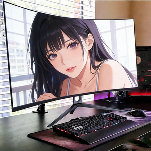 จอคอมพิวเตอร์โค้ง 34/19 นิ้ว จอ LCD 144hz 165 Hz 4K 3440*1440P จอกว้างพิเศษสำหรับเล่นเกมบนโต๊ะ ความโค้ง 1500R ช่วยเพิ่มประสบการณ์การเล่นเกมที่สมจริง - Product Image 1