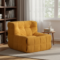 YY82 #   Fauteuil de salon modulaire moderne en velours, rembourrage en mousse haute densité, compression sous vide, confort moelleux