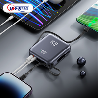 Batterie externe portable personnalisée PD 22,5 W avec écran numérique 10000 mAh et câble Micro USB