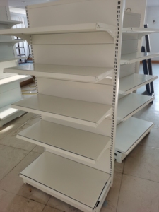 אופנתי מתכת גונדולה מדפי מותאם אישית חנות תצוגת סופרמרקט פלדה מדפים - Product Image 5