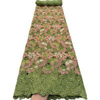 Tissu en dentelle suisse de haute qualité NI.AI, voile de coton multicolore, nouveau design, dentelle de coton nigériane pour mariage