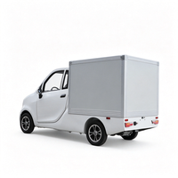 Mini camionnette électrique de livraison urbaine, version européenne, avec certification EEC COC L7e CU, moteur AC 72V 5KW, 4x2, caisse de chargement.