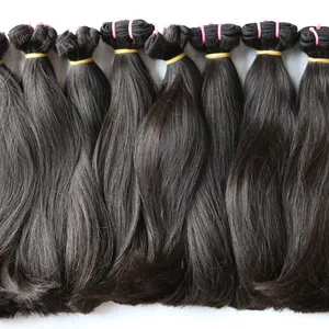 Commercio all'ingrosso bagnato e ondulato colore naturale Unice non trattato onda profonda doppia disegnata di lusso indiano Remy 100% estensioni dei capelli umani