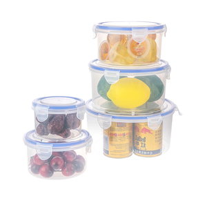 Hot Sale Eco-friendly Microwave Safe Kitchen Plastic Box Food Meal Food Storage Containers with Lid