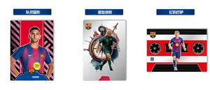 YYing 2025-2026 Tarjetas Coleccionables de Fútbol de las Mejores Estrellas del Fútbol: <span class=keywords><strong>Messi</strong></span>, Suárez, Neymar, Robinho, Daka Barcelona - Product Image 6