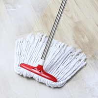 KOOCCA 410g Serpillère en microfibre de coton de haute qualité Produits de nettoyage ménager Serpillère plate magique super absorbante pour balayer le sol