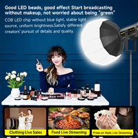 Lumière vidéo LED 300W professionnelle COB, éclairage continu |   Lampe de studio à intensité variable bicolore CRI 95+ 2800-6500K pour YouTube