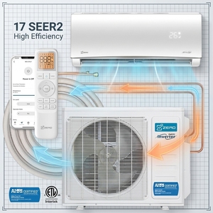 Wholesale US 17 SEER2 Cooling Only <b>AC</b> Dual Voltage 115V/208-230V Professional HVAC Solution AHRI Listed R32 Gas 17 SEER2 High Ef - Product Image 1