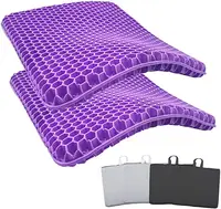 Travesseiro de assento em gel aoyatex, almofada tpe de camada dupla respirável com capa antiderrapante