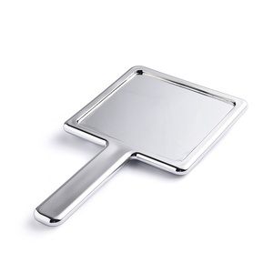 Wholesale Luxury Water Ripple Texture Makeup <b>Mirror</b> High End Handheld Metal <b>Mirror</b> With Customizable Logo - Product Image 6