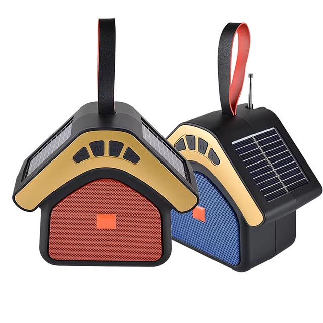 FP-513-S Hot Style Solar Bluetooth Speaker DC5V Solar Charged 1200mAh Solar Power Boom Box Stereo Music Box FM Radio MP3 Player