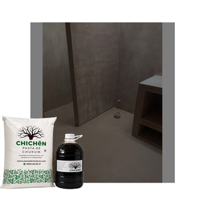Finition de surface complète pour salle de bain en plâtre Chukum contemporain pour murs de douche, sol, meuble-lavabo intégré et intérieur moderne - Product Image 1