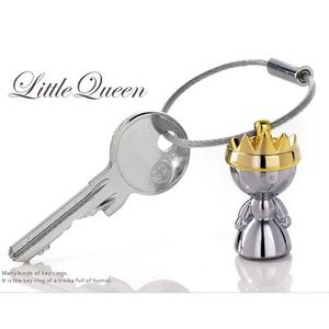 High Quality Creative Cute Sweet King and Queen Mini <b>Key</b> <b>Chain</b> for Couples love Story Car Pendants and Couple Small Gift - Product Image 3
