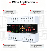 MONKO ATS 4-Arah Satu Fasa L&N Double Cut-off dengan Isolasi Netral Penuh 100A 220V