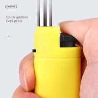 Briquet à gaz butane électronique classique OEM, haute qualité, très vendu, pour camping et barbecue, rechargeable, en plastique durable