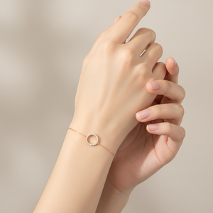 Pulsera de Diamantes Naturales Reales de Oro Rosa Sólido de 18K, Joyería de Pulsera Exquisita de la Serie Personalizada Brillante Hecha a Mano con Calidad Tremenda - Product Image 5