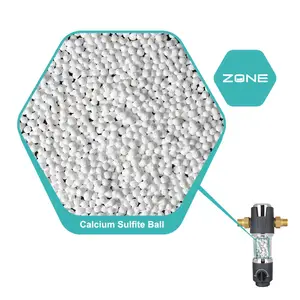 Bolas de cerámica de sulfito de calcio de alta eficiencia, para sistemas de tratamiento de agua