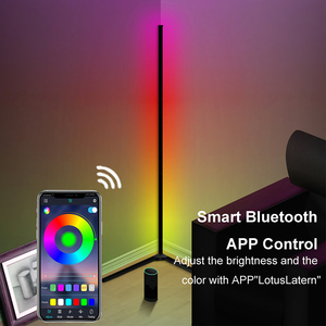 Müzik oyunları için Modern RGBIC LED zemin lambası oturma odası ve masa kullanımı için <span class=keywords><strong>Bluetooth</strong></span> App ve uzaktan kumanda beyaz renk sıcaklığı - Product Image 1