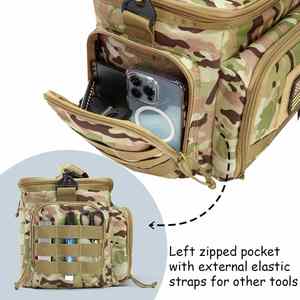 Factory Camouflage Green Tactical Insulated <b>Lunch</b> <b>Box</b> <b>for</b> <b>Adults</b> Large Capacity with MOLLE Water Bottle Pouch Leakproof - Product Image 3