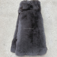Peau de renard teinte rose vif pour vêtements, vente en gros