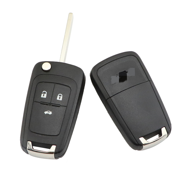New Trendy Folding Replacement Car Key Case Shell With 3 Buttons