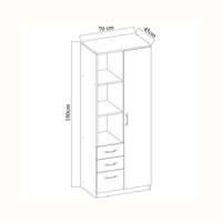 Armoire bébé compacte moderne et durable avec coiffeuse et placards, prix usine abordable 2025