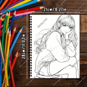 <span class=keywords><strong>Quaderno</strong></span> a Spirale Personalizzabile, Sketchbook K-Pop, Libro da Colorare con Pagine Personalizzate, Libro Antistress per Adulti e Studenti, Regalo - Product Image 3