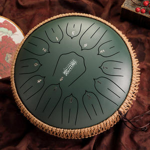 Tambor <span class=keywords><strong>de</strong></span> Lengüetas <span class=keywords><strong>de</strong></span> Acero Hluru <span class=keywords><strong>de</strong></span> 15 Notas y 14" para Terapia <span class=keywords><strong>de</strong></span> Sonido Étnico, Instrumento <span class=keywords><strong>de</strong></span> Percusión con Accesorios para Meditación y Relajación - Product Image 3