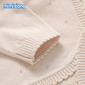 2024 recién llegado mimixiong ODM tejido recién <span class=keywords><strong>nacido</strong></span> algodón bebé suéter abrigo boutique cardigans ropa - Product Image 3