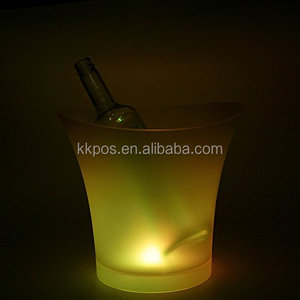 Rétro Champagne Vin LED Seau À Glace 5L Grande Capacité Refroidisseur De Vin Led Étanche avec Changement De Couleurs pour Gage Routes - Product Image 5