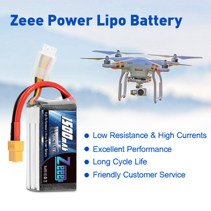 <span class=keywords><strong>Batterie</strong></span> LiPo 1500mAh 3S 100C en gros, pack de remplacement léger avec étui souple pour bateau RC, bateau de course, drone FPV - Product Image 4
