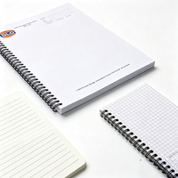 Carnet à spirale personnalisé OEM avec impression UV, couverture rigide, A5 B4, 80 feuilles, journal d'affaires, cadeau