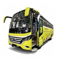 Bus de transport de luxe RHD 67 places avec moteur diesel Cummins, autocar de long trajet pour groupes de voyage