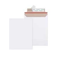 Sobre Rectangular de Cartón Corrugado Kraft, Laminado Mate, Impreso en Cuatro Colores con Logotipo Personalizado, Bolsa para Documentos y Tarjetas, No Doblar, Envío Exprés