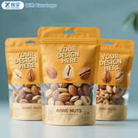 Sachet Doypack en Mylar coloré avec logo imprimé numériquement, refermable, en aluminium laminé, anti-odeur, pour snacks séchés
