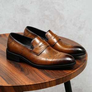 Nuevo Estilo de Moda para Hombre, Zapatos Formales de Cuero Genuino para las Cuatro Estaciones, Impermeables, de Alta Gama, Hechos a Mano, de Piel de Vacuno de Primera Calidad, para Caballero de Negocios - Product Image 3