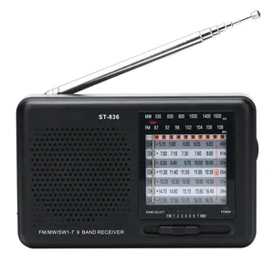 Weltband sendet FM MW SW tragbares Radio Empfänger tragbares Radio für USA, Kanada, Mexiko, Afrika