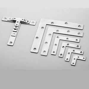 Sujetador de acero inoxidable en forma de T Conector de muebles multiusos Soporte de hierro de ángulo recto para cocina Sala de estar - Product Image 4