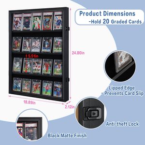 Thẻ Thể Thao Hộp Hiển Thị Cho Bóng Rổ Bóng Đá Hockey Bộ Sưu Tập UV In Thẻ Giao Dịch Tường Hiển Thị Khung - Product Image 6