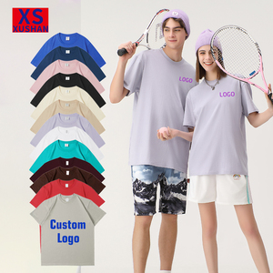 T-<span class=keywords><strong>shirt</strong></span> pour <span class=keywords><strong>femme</strong></span> ample, respirant, écologique, avec logo personnalisé, de haute qualité, 220 grammes, coton pur, <span class=keywords><strong>taille</strong></span> extra large, été - Product Image 1