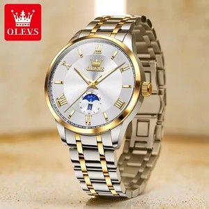   Reloj de Hombre 3638, Reloj de Cuarzo Original, Acero Inoxidable, Resistente al Agua, Luminoso, Esfera Grande, Relojes de Lujo para Hombre, Caja de Reloj - Product Image 1