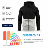 Veste à capuche unisexe personnalisée légère à coque rigide, étanche, coupe-vent, respirante, avec fermeture éclair, pour la randonnée, marque privée, OEM clé en main