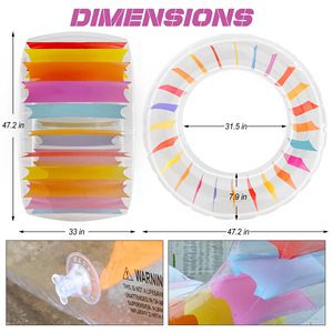 Hot Selling 40 Inch <b>Inflatable</b> Roller <b>Float</b> Colorful Water Wheel Swimming Pool Rolling Toy Outdoor Fun Water Game for Kids Adult - Product Image 2