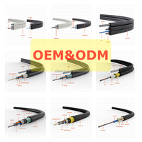 Câble à fibres optiques 1 2 4 6 8 12 24 48 96 144 cœurs, câble de branchement FTTH extérieur blindé anti-rongeurs ASU ADSS GYXTW