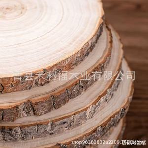 Wooden <b>Slice</b> Decorative Ornaments Natural <b>Wood</b> Color Handmade For Craft And Photography Props - Product Image 3