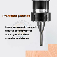 Fraise droite en carbure TCT 2 dents de haute qualité et haute précision pour CNC, 1/2 pouce, pour le travail du bois