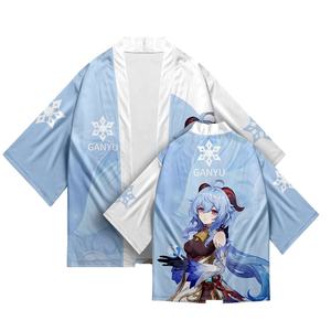 26 Styles Xiao Zhong Li Qiqi <span class=keywords><strong>Cosplay</strong></span>, Kimono Haori imprimé en 3D, Cape, Haut en polyester, Vêtements unisexes d'anime et de dessin animé - Product Image 2