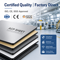 Panneau composite en aluminium de haute qualité, épaisseur 4 mm, panneau ACM, Alucobond, revêtement PVDF pour bardage extérieur