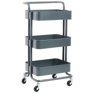Venta al por mayor de <span class=keywords><strong>3</strong></span> niveles, carros de belleza para el hogar y carros de almacenamiento, carro utilitario rodante, cocina, sala de estar, dormitorio, estante de almacenamiento de Metal - Product Image 2